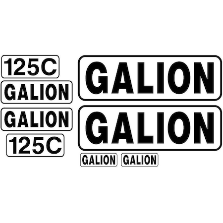 Aftermarket New Decal Set for Galion Model 125C Machines MAE30-0215